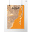 Miami City Map - No Frame Print-381320659