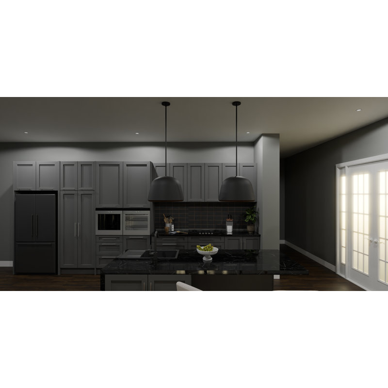Aaila 4-Light Matte Black Pendant Light