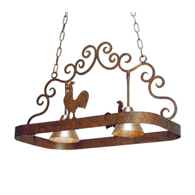 Metal Handcrafted Rectangle Hanging Pot Rack