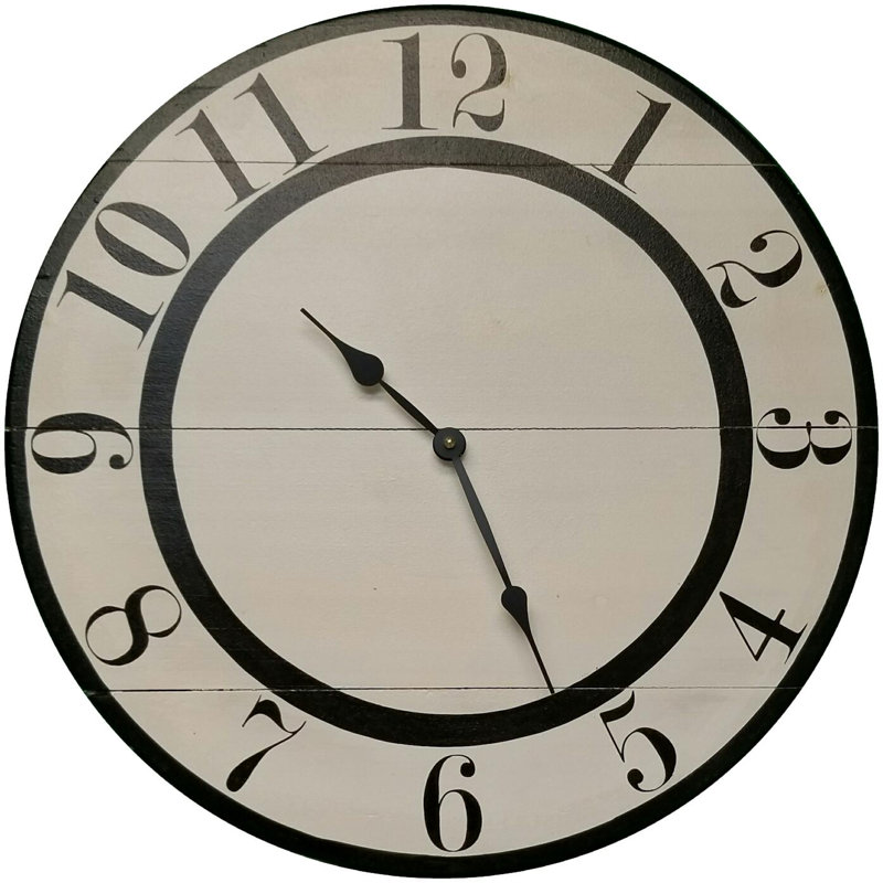 Nynette Wood Wall Clock, Medium