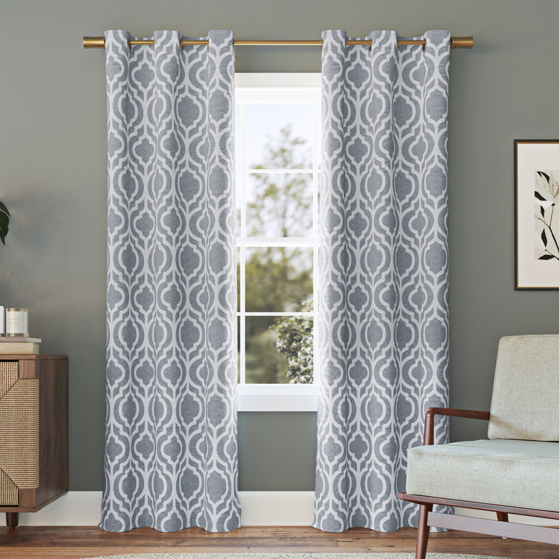 Panneau de rideau occultant avec œillets Eldon, Taupe, 40" W x 95" L