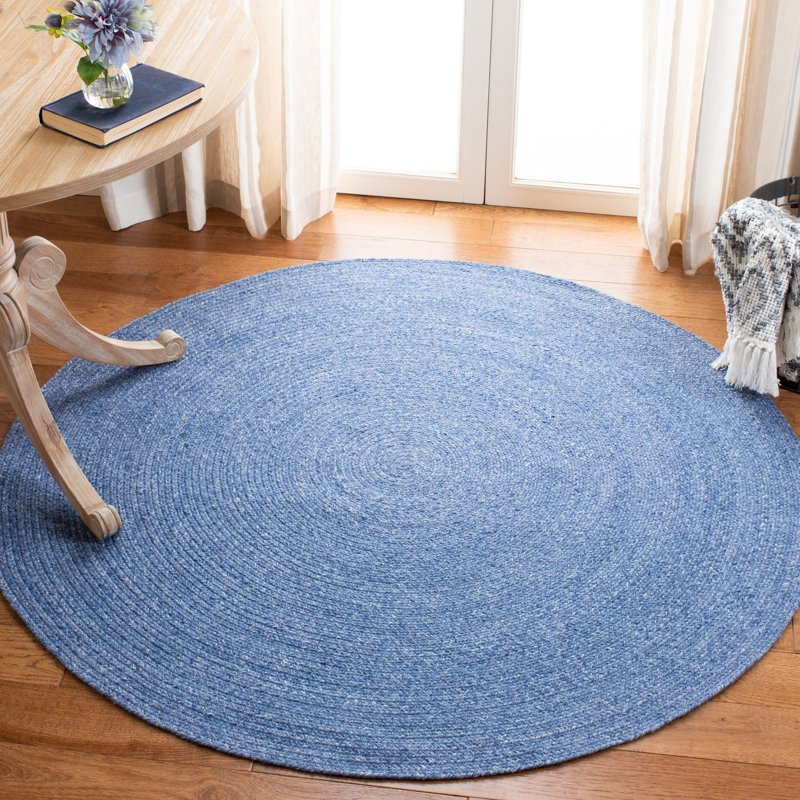 Wantaugh Hand Woven Performance Solid Color Rug, Round 10'