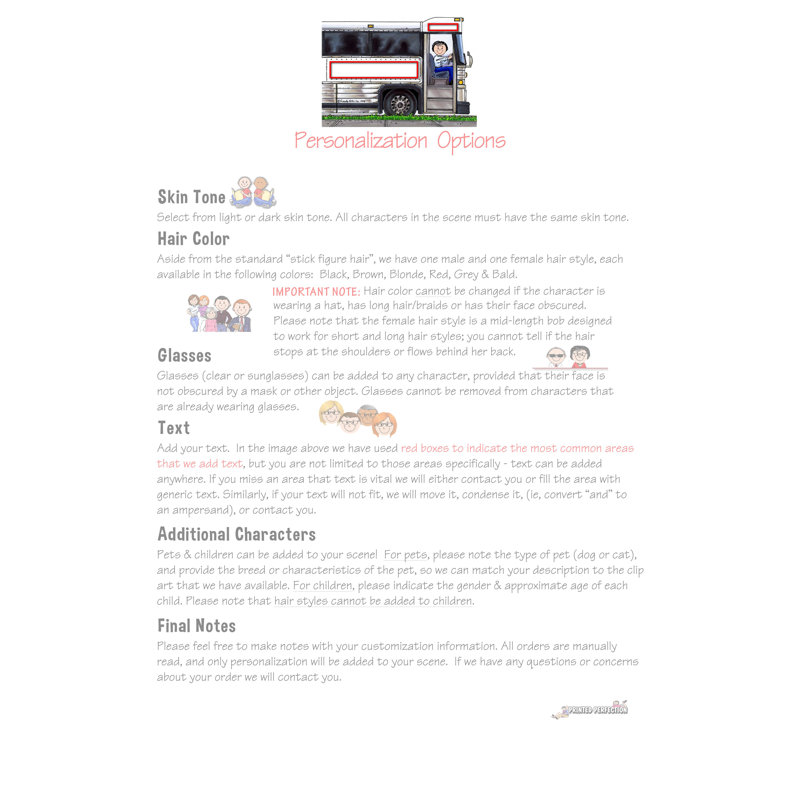 Personalized Bus Driver - Female Memo Holder with 100 Sheets of Memo Paper, Yes