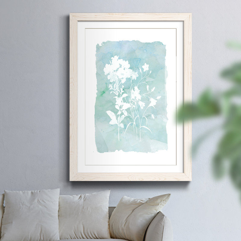 Fields of Green II - Cadre photo, reproduction d'art sur papier, Papier encadré blanc, H 44 po x l 31 po x P 1 po