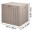 Outdoor Storage Box Resin Deck Box 31 Gallon Patio Waterproof Organizer