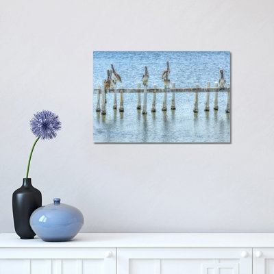 Pelican Pier 1 Piece Wrapped Canvas Wall Art