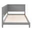 Lit de jour simple en bois / canapé-lit, gris-124438807-124438808