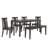 Alexa-Mae 6-Person Solid Wood Four-Leg Dining Set-1771085579
