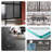 Standard Size Frameless Aluminum Shower Door, Dual Sliding Doors With Quiet Soft-Close Track, Easy 30-Min Install, Enhanced Leak Protection With Lengthened Water Guard