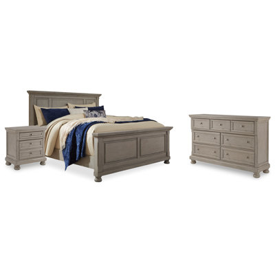 Lettner Queen Panel Bed, Dresser, and Nightstand
