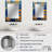 Yellow and blue Mosaic Tiles 2 - Boho Mosaic Decorative Wall Mirror, Boho Mirror, Printed Metal Art-469126609