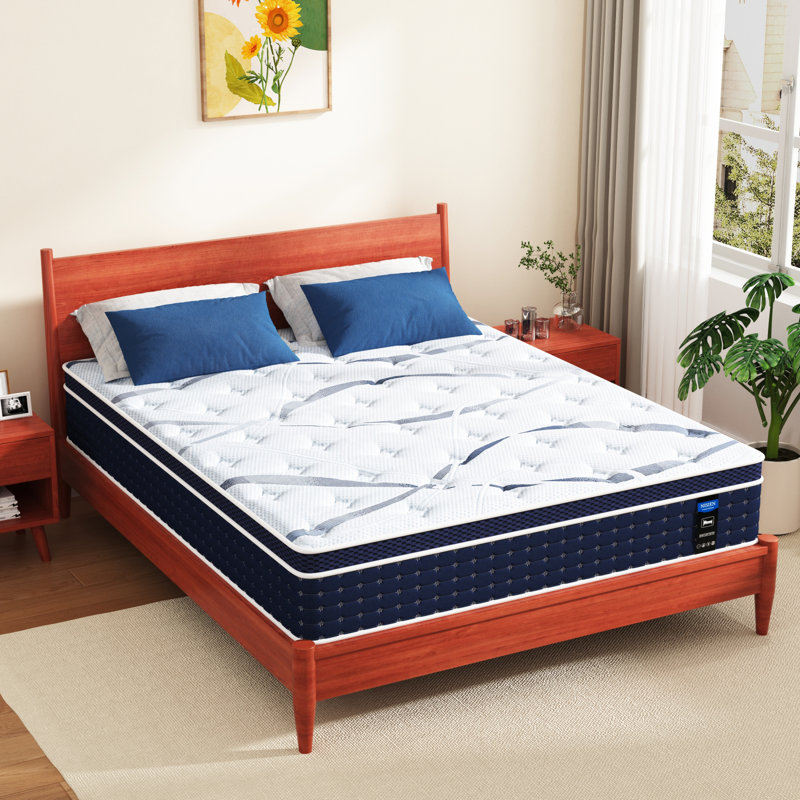 Matelas hybride en mousse à mémoire de forme Eleonor 10/12/14 po, Lit double, Profil haut (12 po)