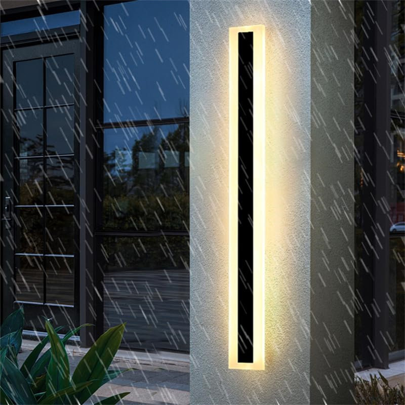 Matte Black Integrated LED Outdoor Sconce