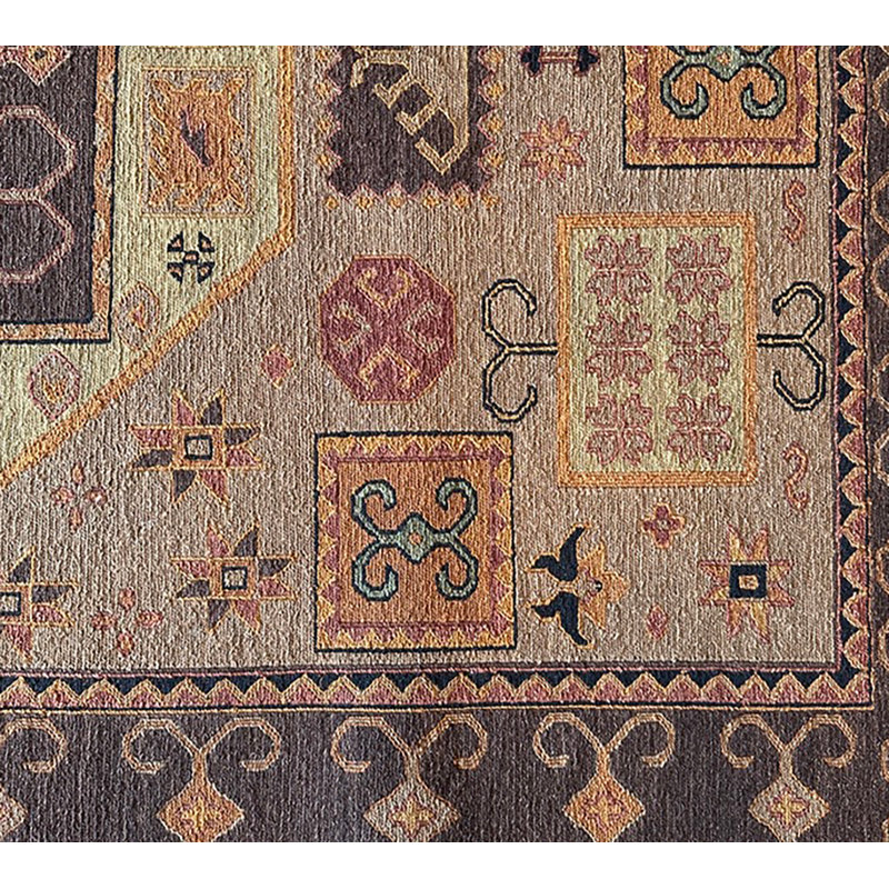 KAZAK 7 LIGHT BROWN, Rectangle 6' x 9'