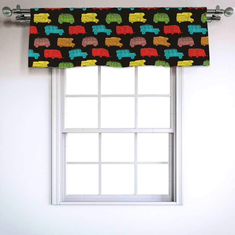 Sateen Ruffled Window Valance