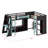 L-Shaped Wooden Gaming Bed Frame With RGB LED Lights-1590309807