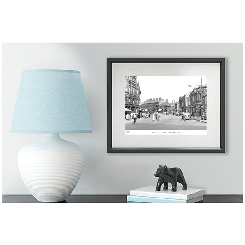 Burnley, St James Street C1955 - Single Picture Frame Print, 40cm H x 50cm W x 2.3cm D