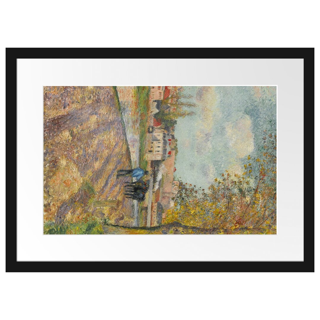 Gerahmter Kunstdruck Chemin De Lécluse Saint-Ouen-Autumn von Camille Pissarro