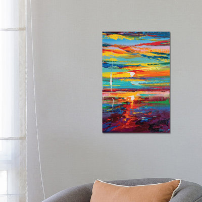 Abstract Seascape XVIII by Andrej Ostapchuk - Wrapped Canvas Print