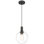 Luminaire suspendu 1 lumière Chantelle - Finition noir mat