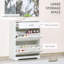 3-Drawer Shoe Cabinet Storage Rack With 2 Flip Doors Adjustable Shelf Freestanding Organizer