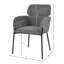 Chaise rembourrée Delisle, graphite