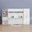 Grand lit escamotable mural avec placard, tiroir et tablette-114243686