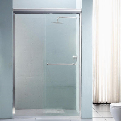 Porte de douche demi-cadre 48 "x H 76" Bypass