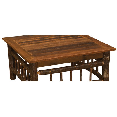 Table basse ouverte Appalachian Fireside Lodge - 24 po x 48 po - Plateau en bois de grange