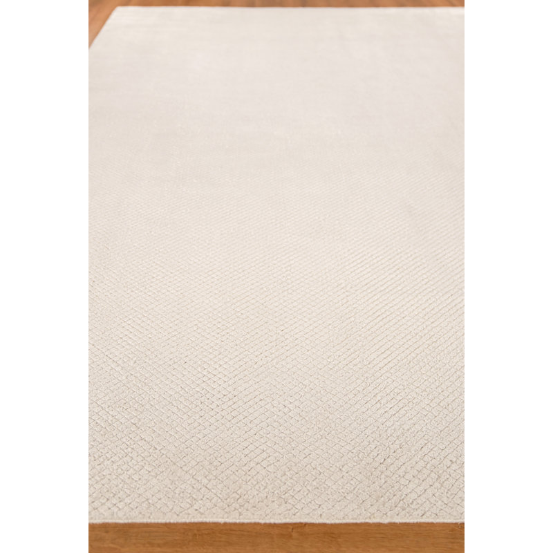 Pearl Geometric Area Rug in Ivory, Rectangle 2' x 3'