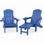 Méridienne de jardin pliable de style ferme Adirondack avec dossier réglable pour le jardin extérieur et le balcon, 2 pièces-130036497-130036500