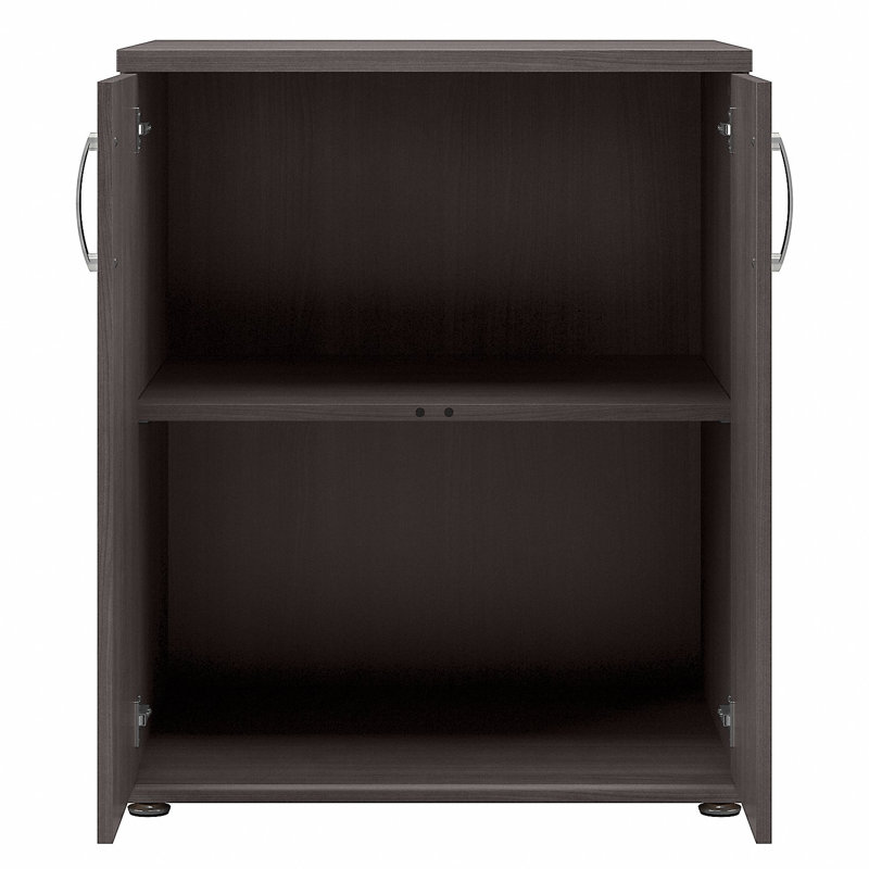 Bush Business Furniture Universal Laundry Room Storage Cabinet with Doors and Shelves, Storm Gray