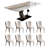 Devoss 8 - Person Pedestal Dining Set