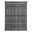 Tapis intérieur / extérieur noir / blanc Southwestern-447479451