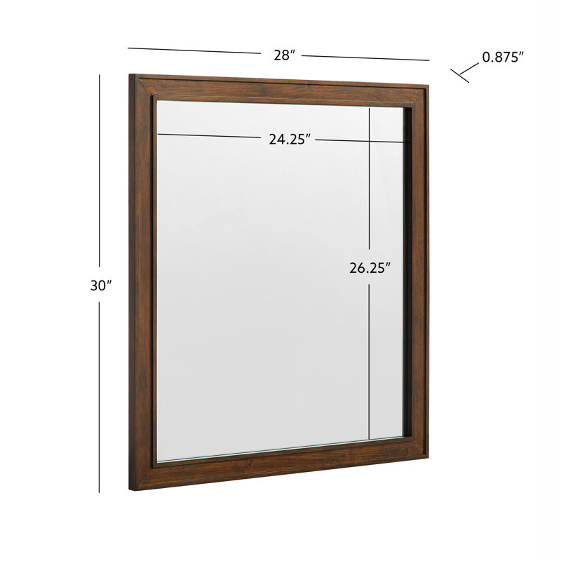 LaRay 22 Wood Mirror, 28 x .875 x 30