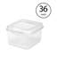 Sterilite Plastic Stacking FlipTop Latching Storage Box Container-544570439-544570440-544570441