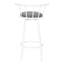 Tabouret de bar pivotant 30,5 po Latéral