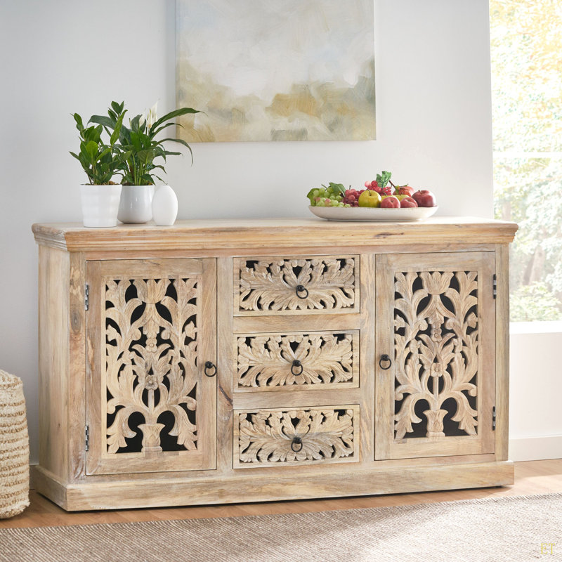 Crédence de bureau à 3 tiroirs pour le salon, le couloir, la salle à manger et la crédence de bureau en bois