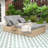 Adjustable Outdoor Double Sunbed, Wicker Rattan Patio Reclining Chairs with Cup Trays for Garden or Patio-606086798-606086793