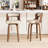 Swivel Faux Leather Counter Height Bar Stools-1142418793-1157621654
