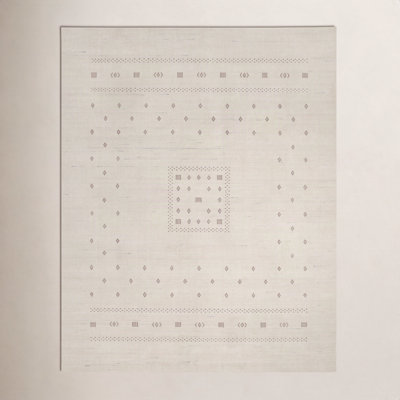 Simi Hand-Woven Geometric Cotton Wool Rug