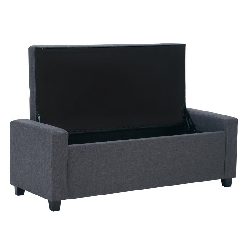 Banc de rangement pour chambre de bout 48 po H & M, Gris