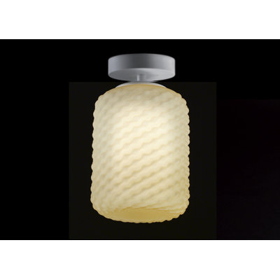 Domino Glass Semi Flush Mount