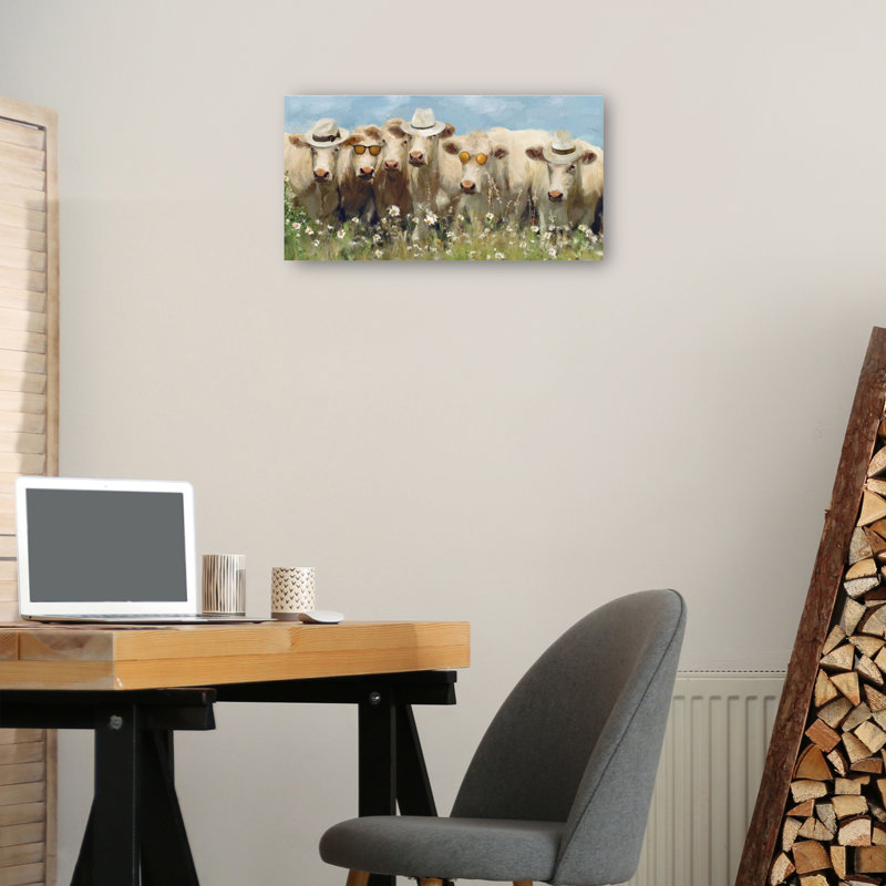 Mootastic by Studio Arts Canvas Art Print, Wrapped Canvas, 13" H x 25" W x 1.5" D