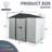 8Ft X 4Ft Outdoor Storage Shed With Sliding Door-125847275