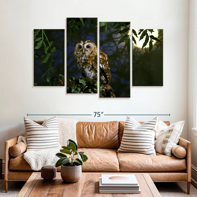 Brampt Tawny Owl, 42" H x 68" W