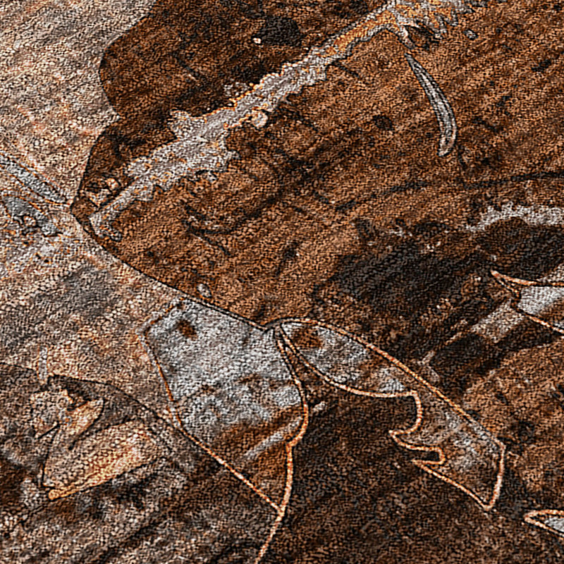 Abstract Indoor / Outdoor Rug, Rectangle 9' x 12'
