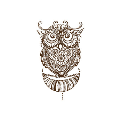 Décalcomanie murale hibou Shelia