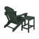 Shavon Plastic Folding Adirondack Chair with Table