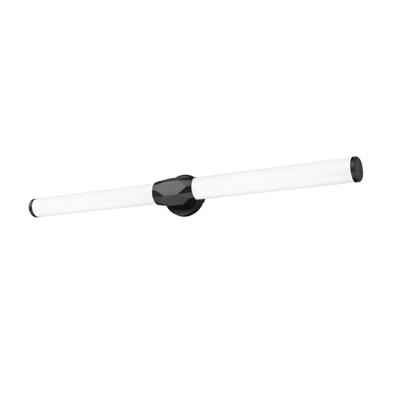 Éclairage pour meuble-lavabo Ismerai, Noir mat